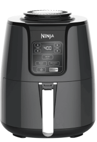Ninja 4 Qt Air Fryer, Nonstick Basket with Crisper Plate, 1550 Watts, Black