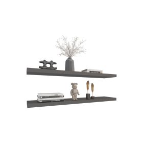 Pantego Floating Shelves with 1 Shelf (Color: Matt Gray)